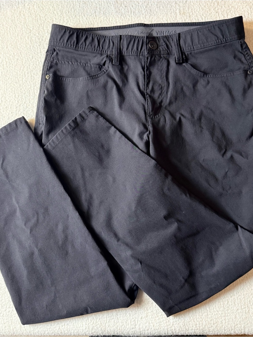Weatherproof Men’s Slim Straight Jeans in Black